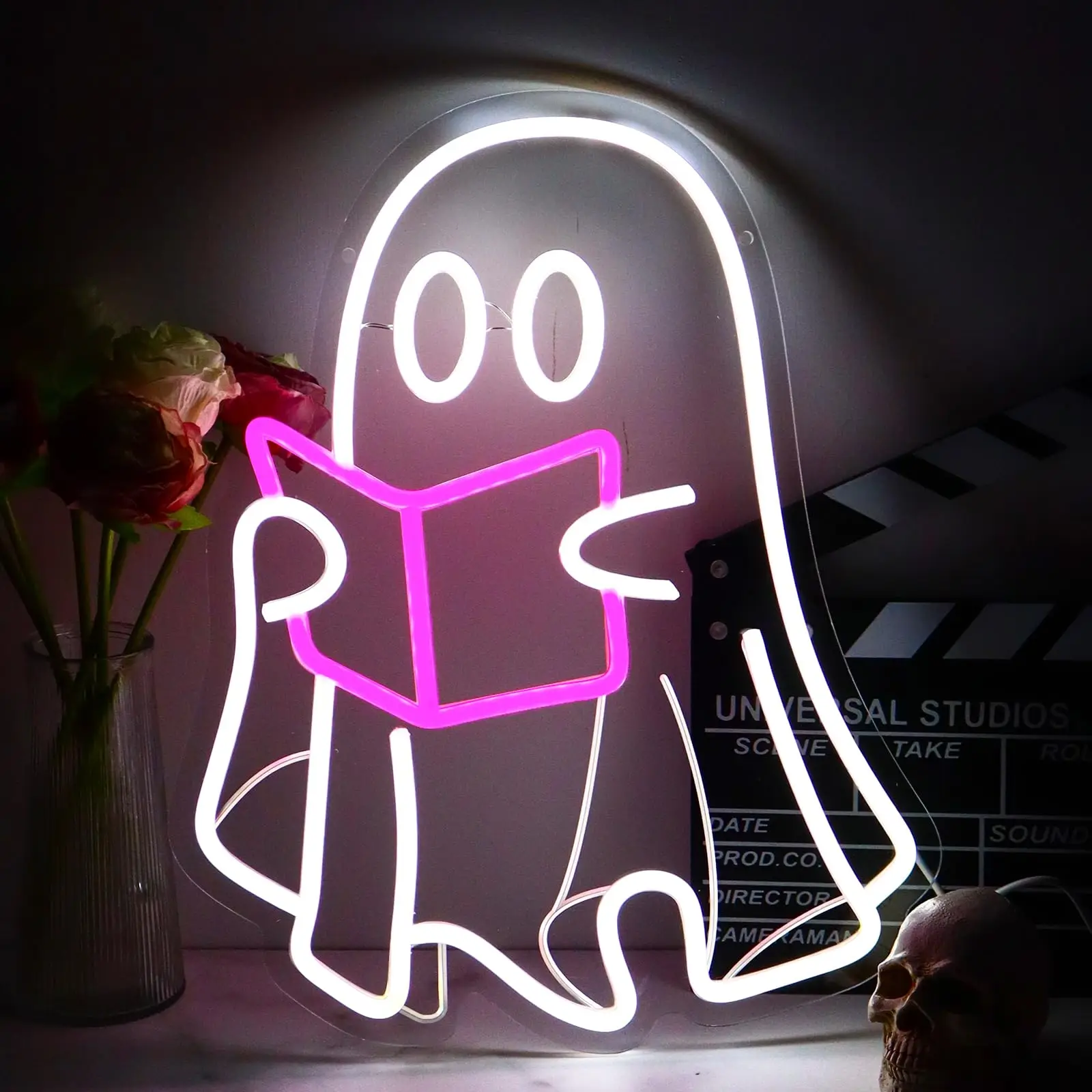 

Призрачное чтение, светодиодная комната для чтения, подвесная книга для чтения для спальни, домашняя библиотека, чтение клуба, детская комната, магазин, подарки для любителей книг