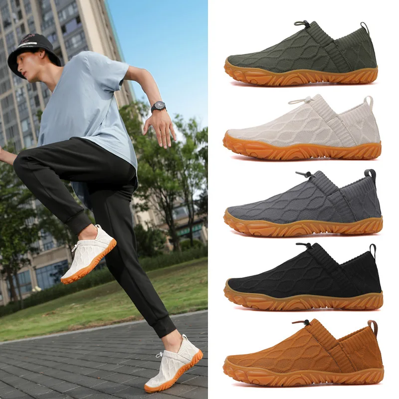 

New Men's Breathable Sports Hiking Shoes Outdoor Running Exercise Sneakers Warm Sweat-Absorbent Autumn and Winter Walking Shoes