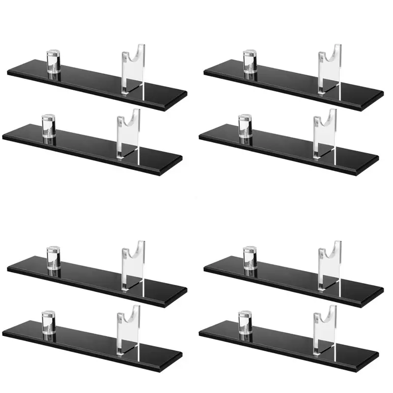 

8Pcs Knife Display Stand Acrylic Knife Case Desktop Knife Display, Single Knife Holder For Home Decor (Black Base)
