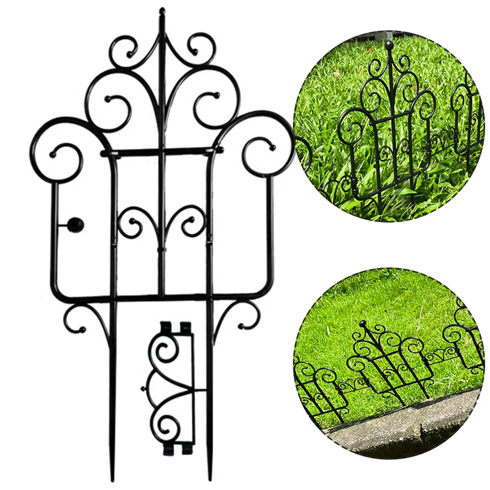 

European Style Plastic Landscaping Fence 3 Inch Lawn Edging Border for Garden Flower Bed Patio Yard Decorative Garden Fence