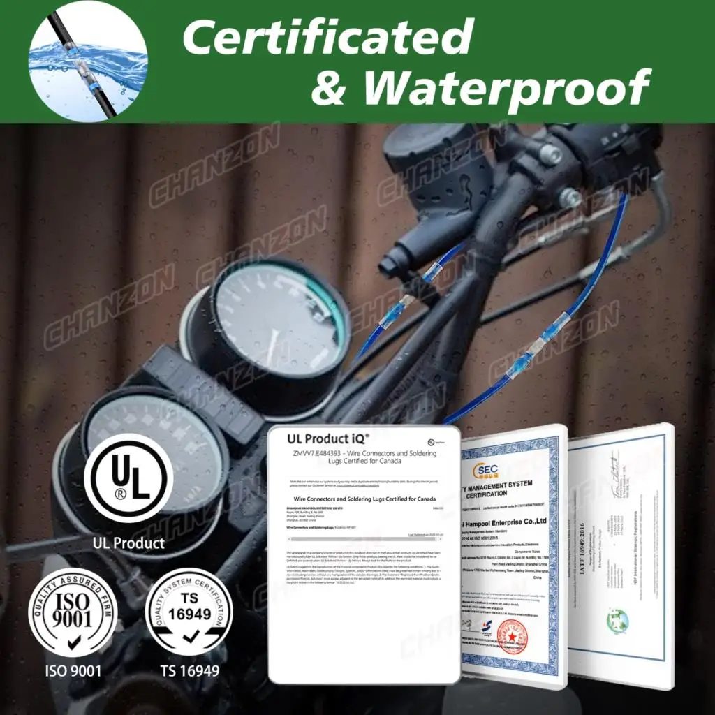 30-200Pcs Solder Seal Wire Connectors Kit Waterproof Marine Grade Automotive Tinned Electrical Insulated Splice Joint Terminals