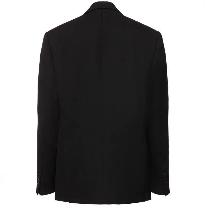 Kwtx 2025 primavera verão feminino preto blazer jaqueta moda luxo casual bolsos de escritório lapela elegante chique outerwear