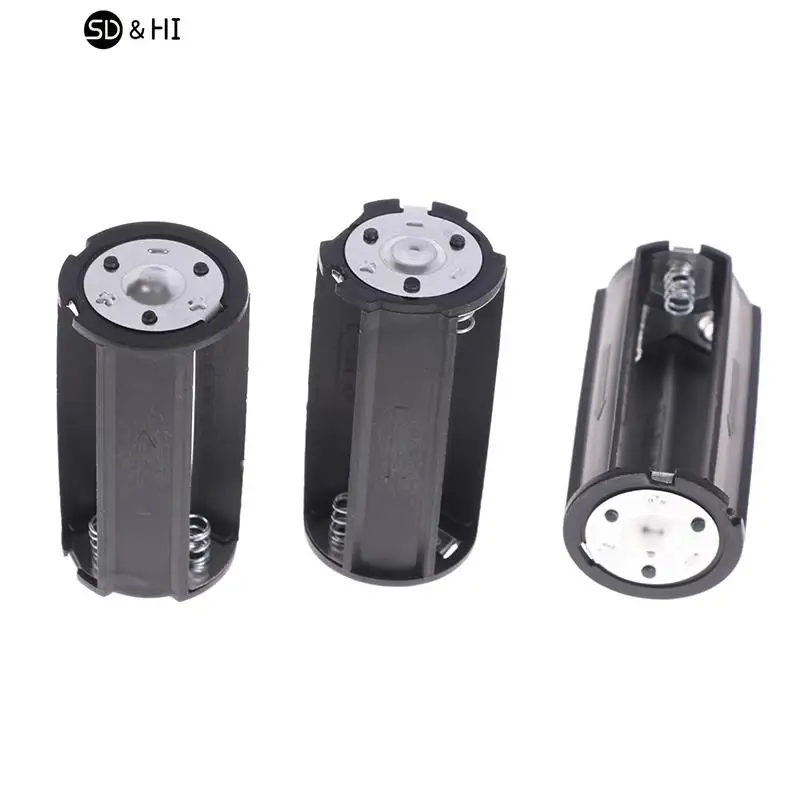 1/3Pcs 3x AA to D Size Battery Adapter Converter Holder Case Box Drop Shipping