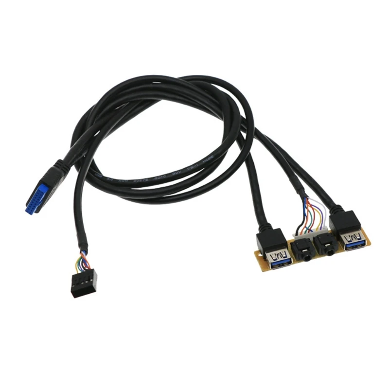 Cable PC Computer for Case PCB Front Panel USB3.0+USB2.0 Radio Port Mic Motherboard Connection I/O Board Internal