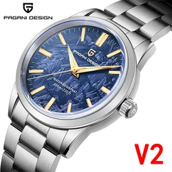 2025PAGANI DESIGN Men Automatic Quartz Watch StainlessSteel Sapphire Fashion Simple Clock Waterproof Relogio Militar relojhombre