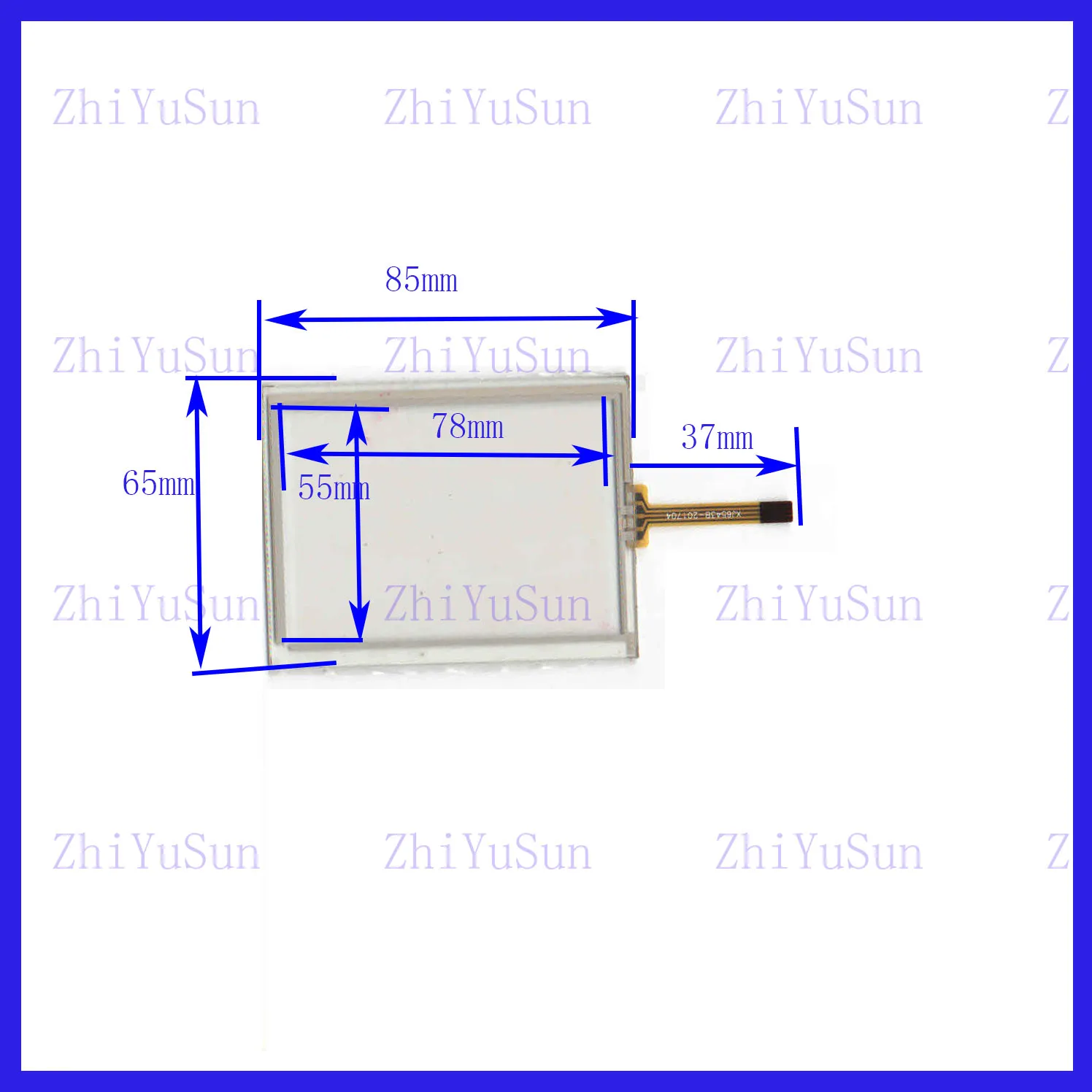 3832 85*65mm  Touch Screen glass  3.5inch 4 lins touchsensor 85*65 touchglass digitizer GLASS