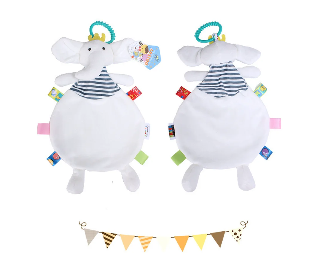 Couverture de sécurité en peluche pour bébé, peluche douce unisexe, lapin et ours, jouets apaisants pour enfants, cadeaux pour nouveau-nés garçons et filles