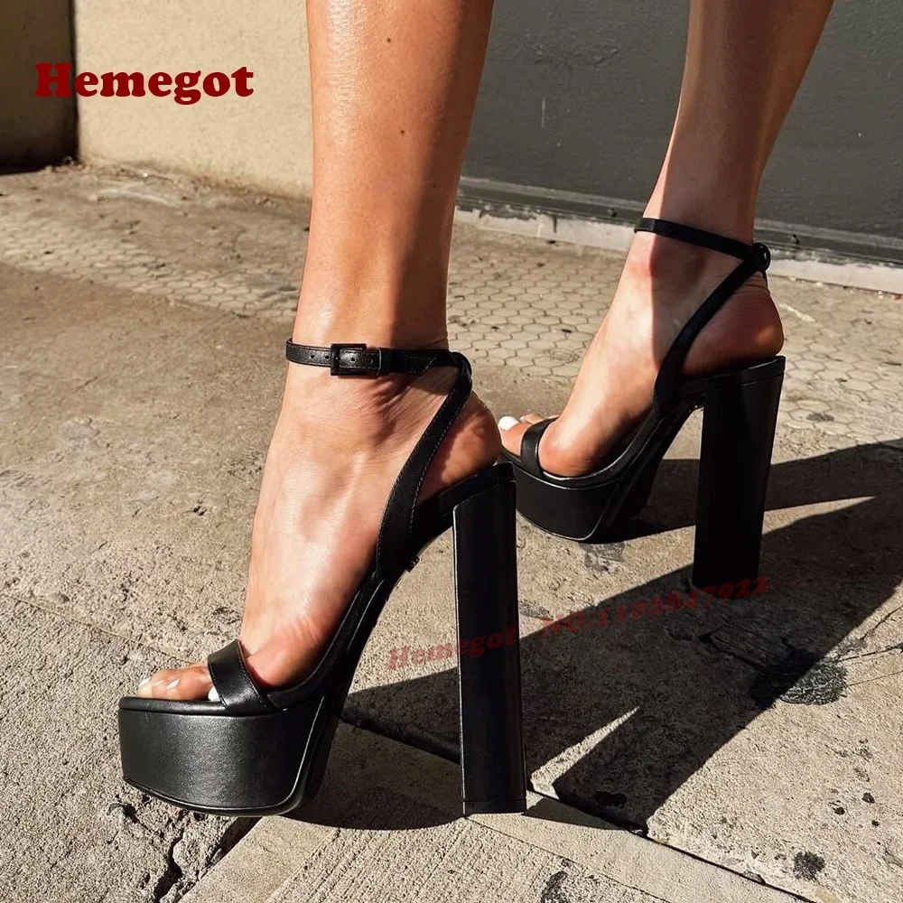 Sandalias de verano con plataforma de tacón grueso para mujer