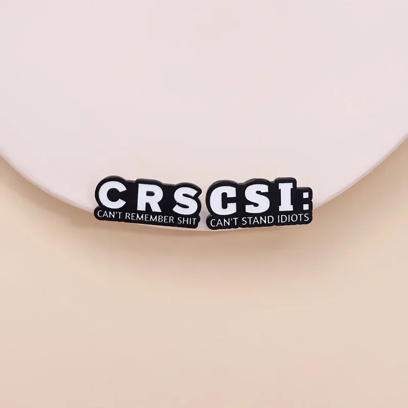 CRS CSI Custom Badge Soft Hard Enamel Metal Lapel Pin Plating Brooch Gift Jewelry Accessories