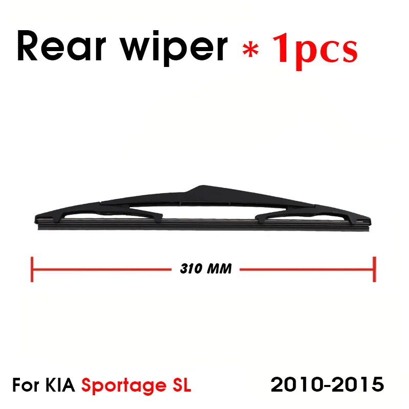 Wiper Front Rear Wiper Blades Set For KIA Sportage SL 2010 2011 2012 2013 2014 2015 Front Rear Window 24