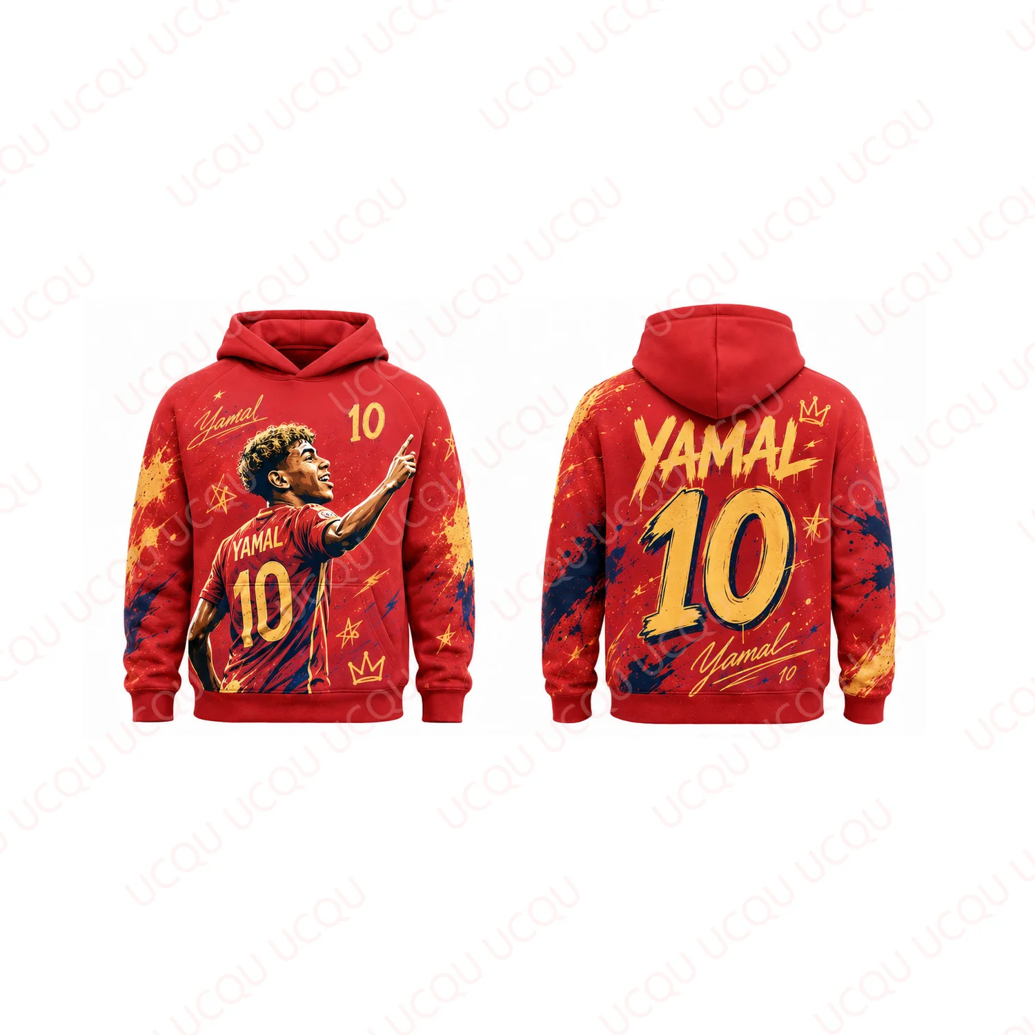 Yamal 10 Hoodie Autumn Winter Soccer Sweatshirt Football Fan Pullover Streetwear Graphic Casual Top