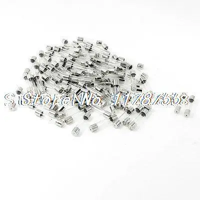 100pcs 6 x 30mm Quick Fast Blow Type Glass Tube Fuses 250V 5A