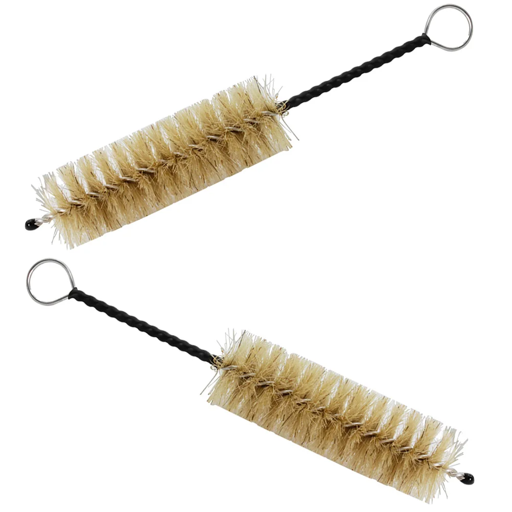 

2 pcs Small Piston Cleaning Brush Lightweight Portable Wind Instrument Accessories Saxophone Trumpet Cleaner Durable Safe