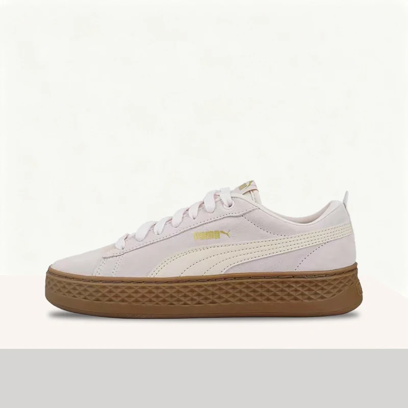 

Puma Smash Platform: Soft, Responsive, Versatile, Cushioned, Supportive Low-Top Sneakers for Women in Beige and Pink 366488-15