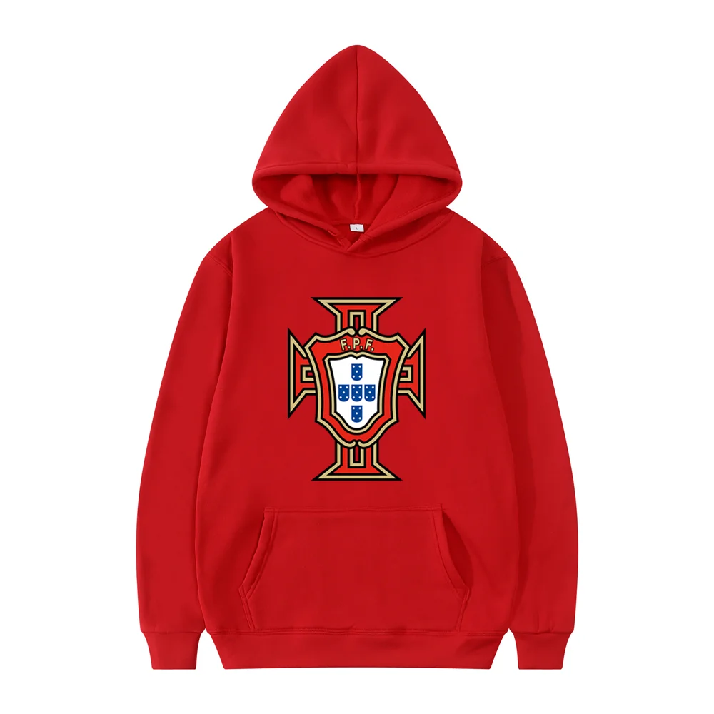 البرتغال البلوز الرجال النساء هوديس أزياء البرتغال الوطنية لاعب كرة القدم البلوز الشارع الشهير هودي