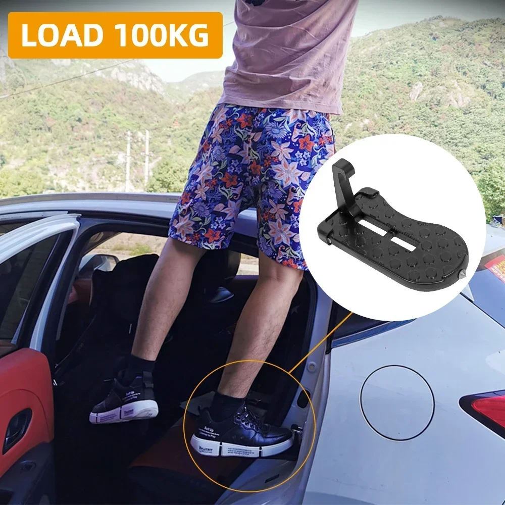 � ​ Klappbarer Tür-Trittdachträger mit Sicherheitshammer – universell für Autos, SUVs, LKWs ​ ​ – Detail 11
