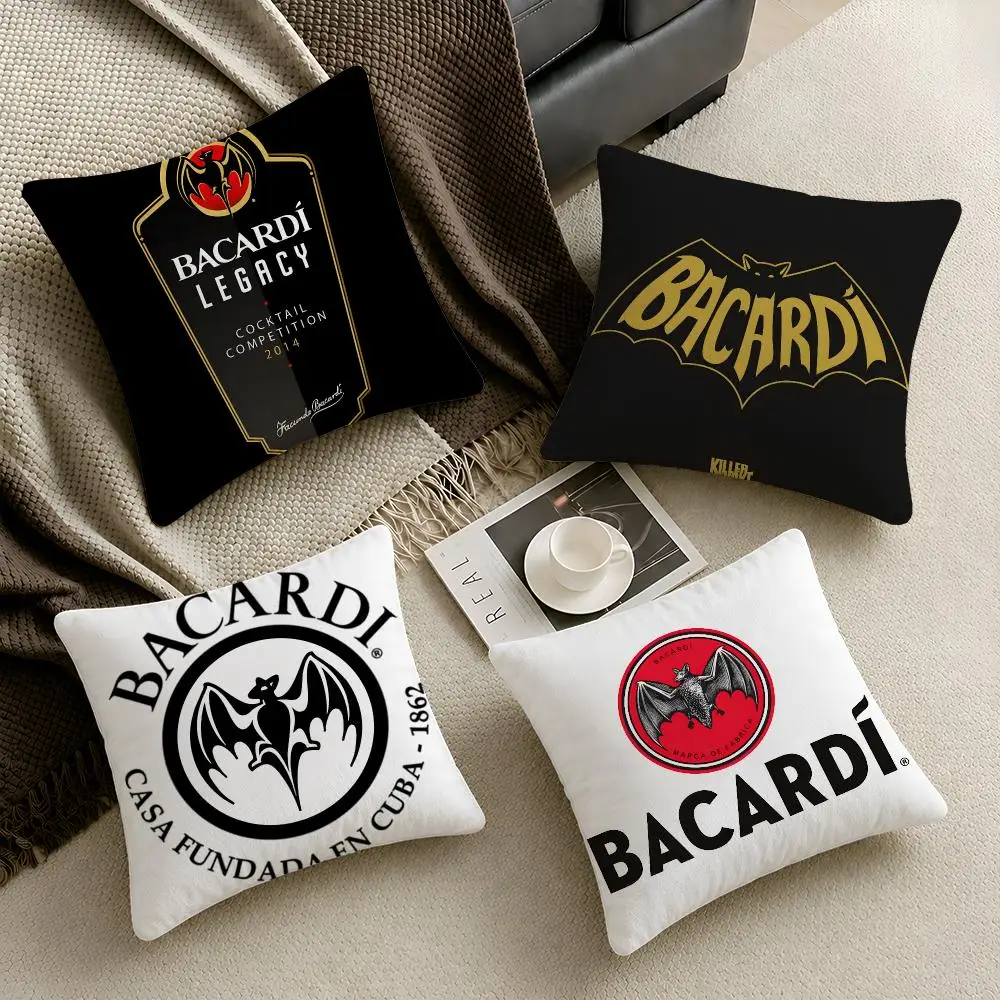 Rum B-Bacardi Cocktail Cushion Cover  Throw Pillow Soft Short Plush Cozy Durable Colorfast For Sofa Bedroom Home Decor Gift