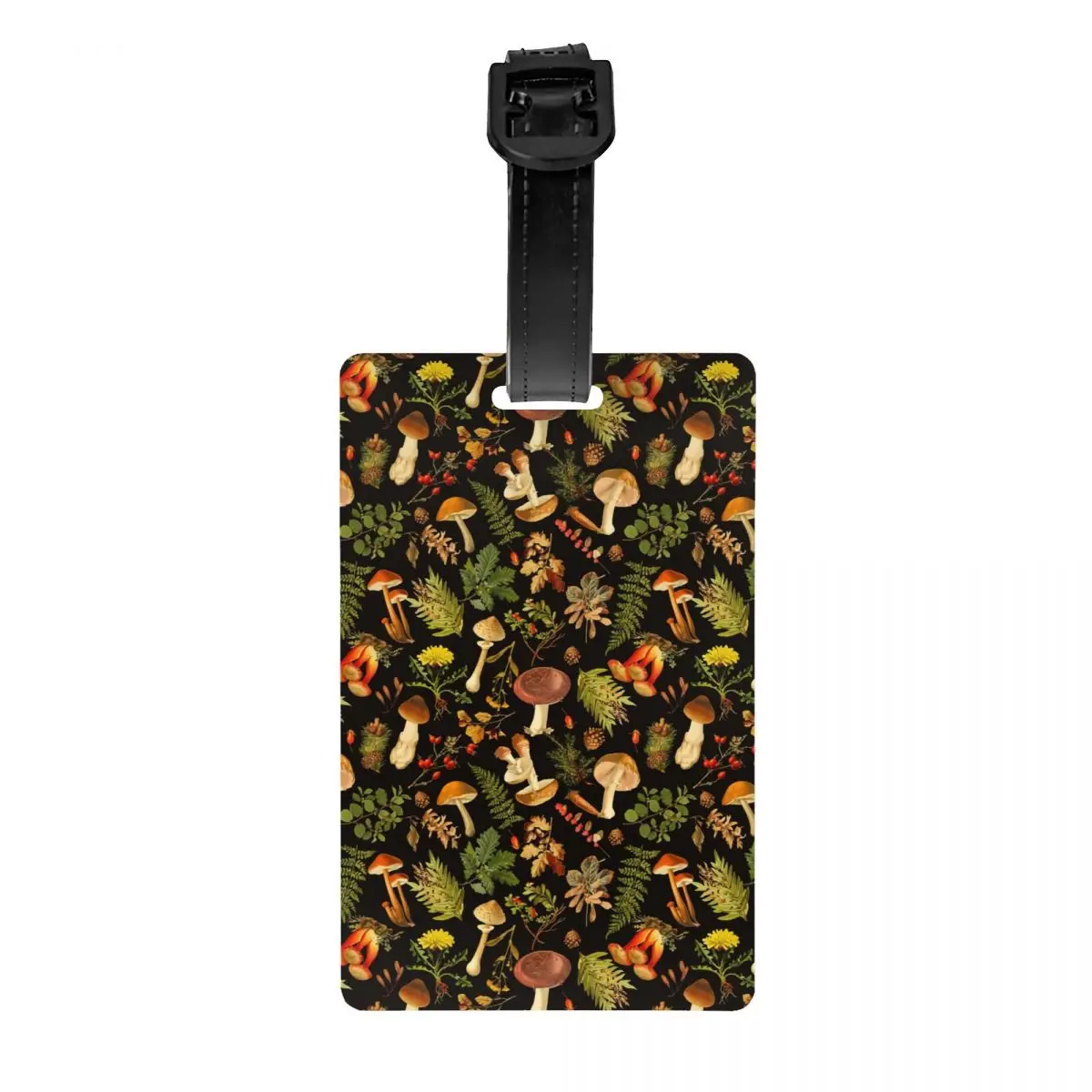 

Custom Thanksgiving Mushrooms Luggage Tag for Suitcases Privacy Cover ID Label