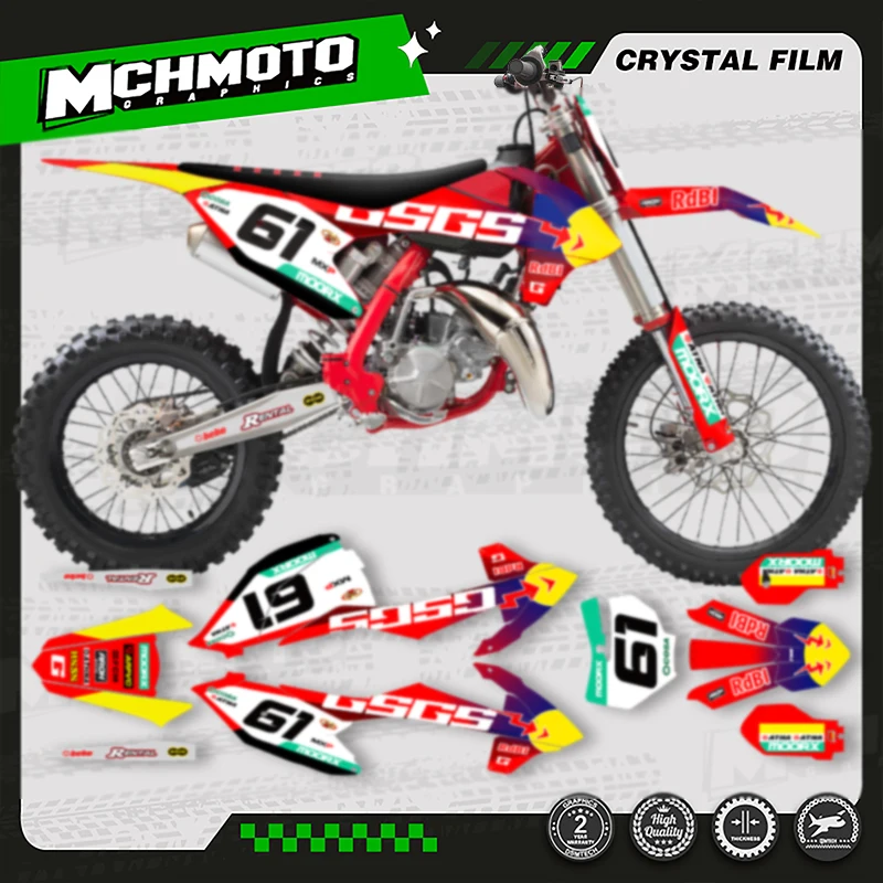 

MCHMFG For GASGAS MC85 2021 2022 MOTO New Style Custom Team Graphics Decal Sticker Kit 004