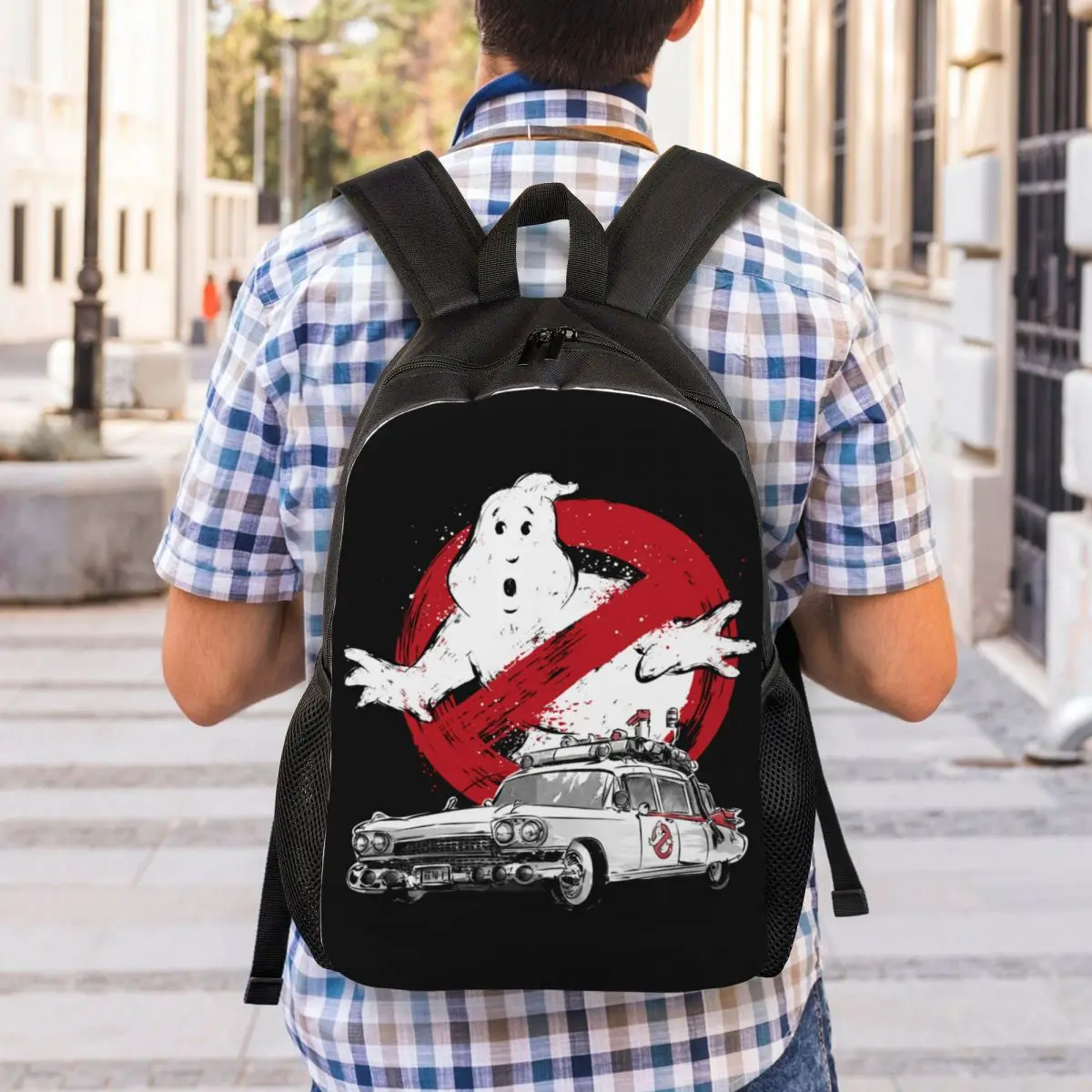 Custom Ghostbusters Travel Backpack Women Men School Computer Bookbag Supernatural Ghost Movie College Student Daypack Bags