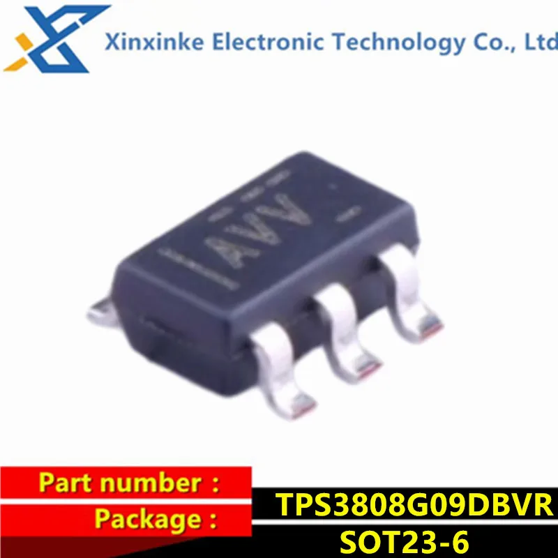 

10PCS TPS3808G09DBVR SOT-23-6 AVV Supervisory Circuits Programmable-Delay Supervisory Power Management ICs Active Low Enable