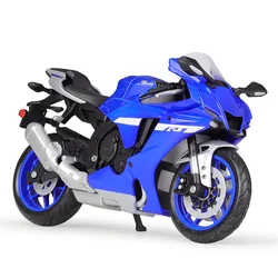 Maisto 1:12 야마하 2021 YZF-R1 다이 캐스트 차량, 수집 취미 오토바이 모델 장난감