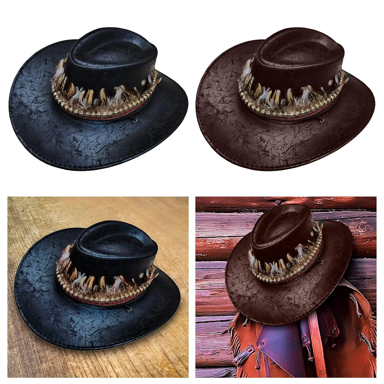 

Ковбойская шляпа, мужская солнцезащитная шляпа для тематической вечеринки, сценического выступления, рыбалки