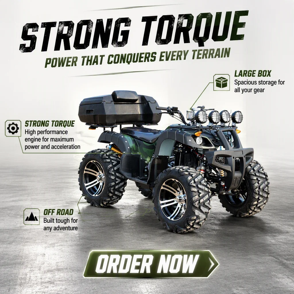Новый стильный взрослый квадро – обзор и цена Atv 250Cc 4 Stroke