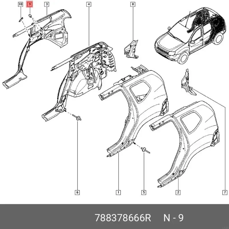 E8BC عادم ضغط أنبوب مستشعر مستشعر مستشعر الإكسسوارات 223211870R 223216385R 6071420404 6071420004