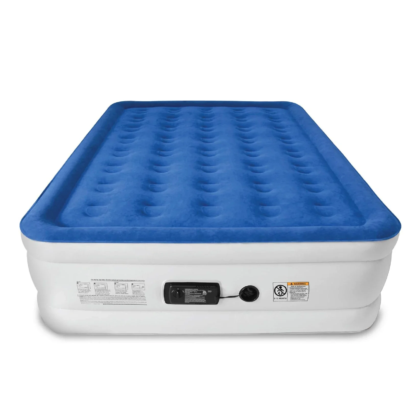 Customizable Large Double Bed Hypoallergenic Convertible Inflatable Automatic Mattress Foldable for Outdoor & Bedroom Use