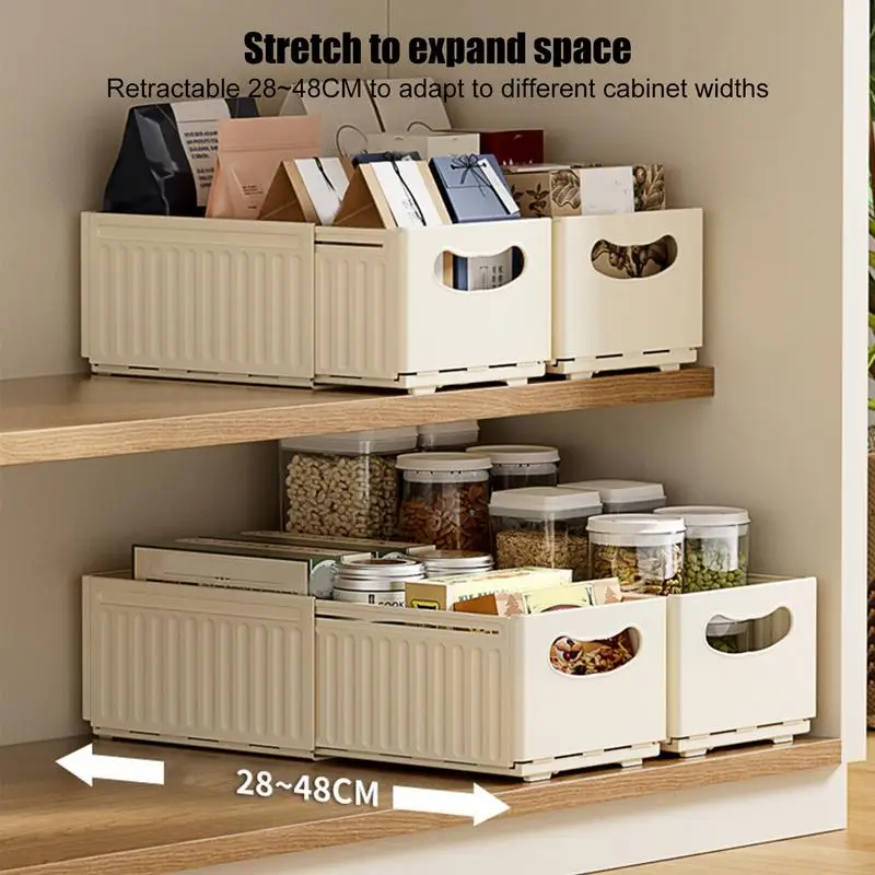 

Retractable Cabinet Organizer Adjustable Sorting Bin For Home Expandable Home Wardrobe Storage Box Clothing Sorting Drawer Bin