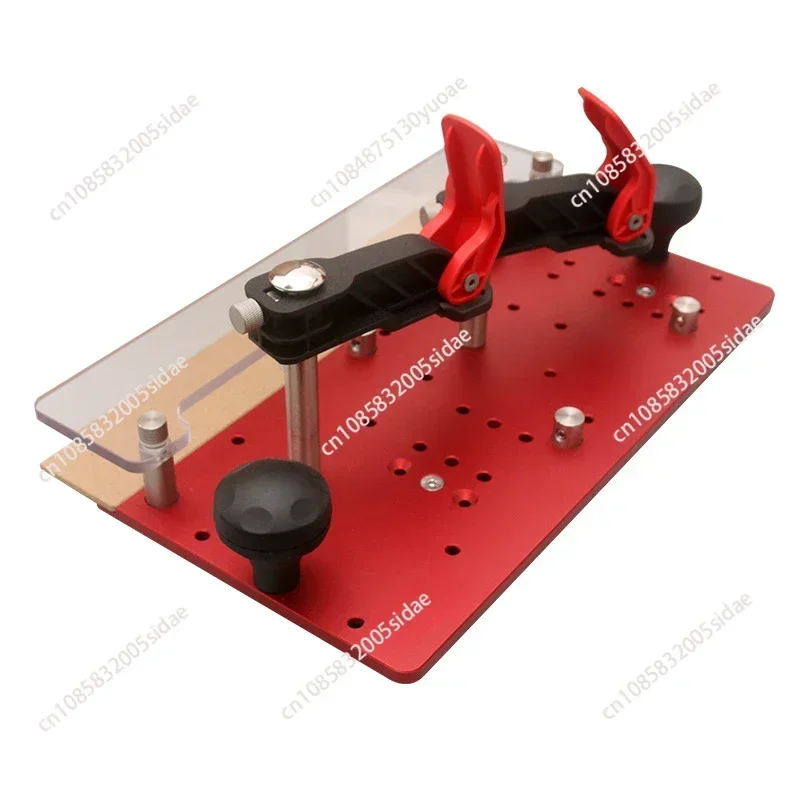 Inverted Wood Router Push Block Plate Electric Trimming Engraving Machine Safety Push Fence for Router Table Right Angle Cutter