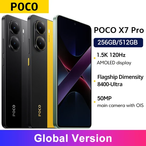 Смартфон Poco X7 Pro 8/256ГБ, 12/256ГБ, 12/512ГБ - глобальная версия — фото модели