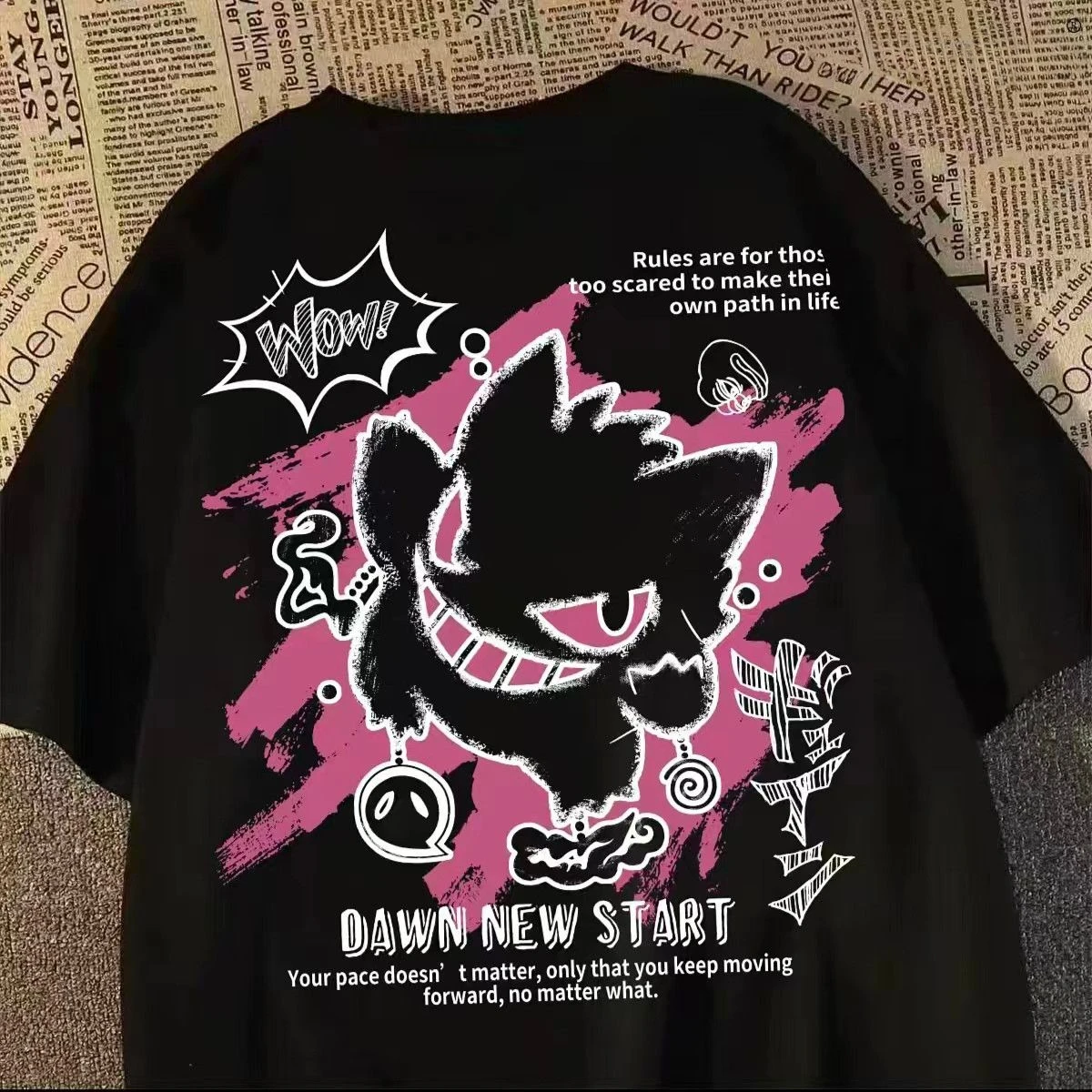 camiseta-de-manga-curta-oversized-com-estampa-grafica-retro-e-moderna-licenciada-bandai-com-tema-pokemon-gengar-ghost-para-homens-e-mulheres-ideal-para-o-estilo-streetwear