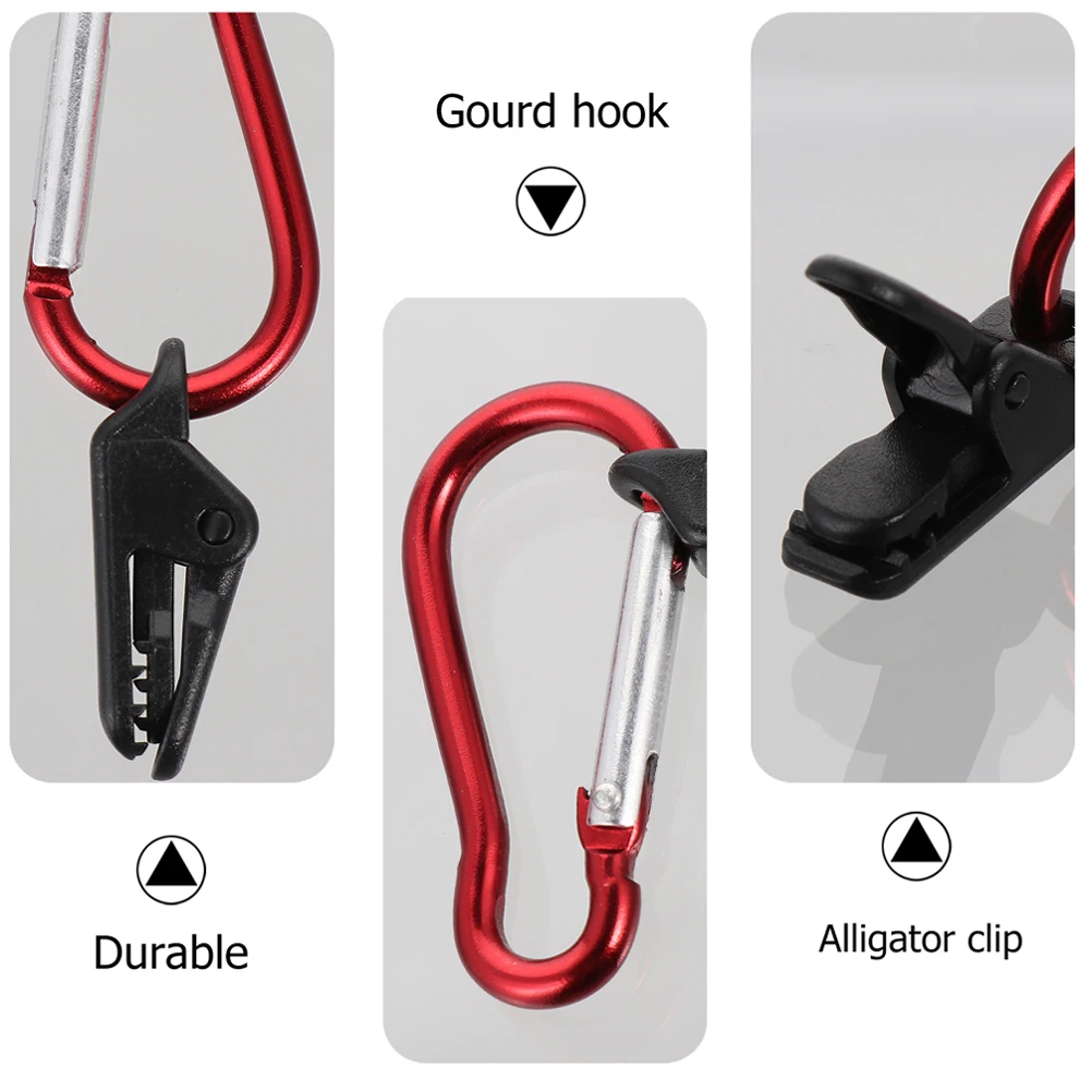 

10 Pcs Tent Fixing Windproof Heavy Duty Tarp Clamps Camping Accessories Serrated Canopy Clips Outdoor Tarpaulin Clips for Tents