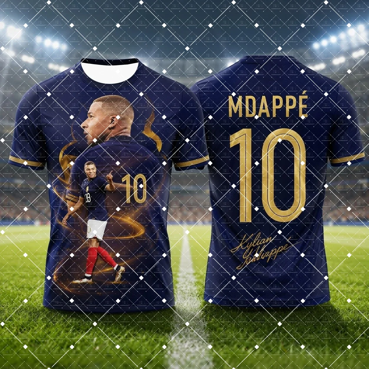Camiseta De Fútbol Mbappé  Nueva Llegada Para Hombre Conmemorativa De La Superestrella Impresa Transpirable De Secado Rápido