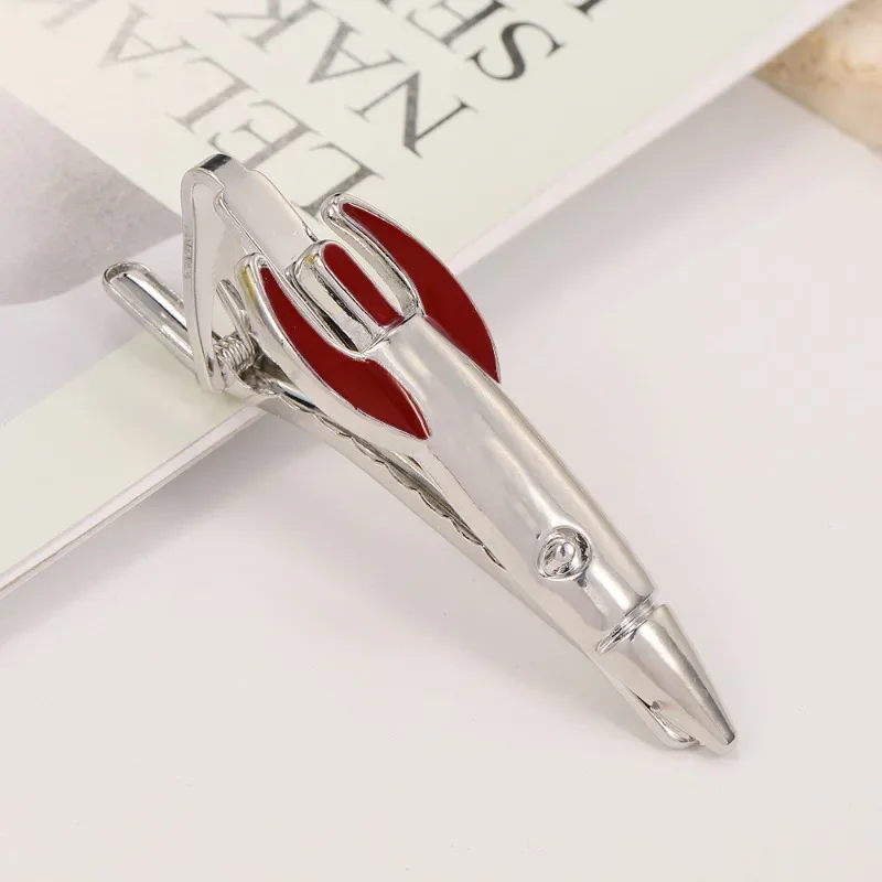 Aircraft Rocket Metal Tie Clip Personalized Fashion Men's French Formal Business Office Convenient High Suit Accessories