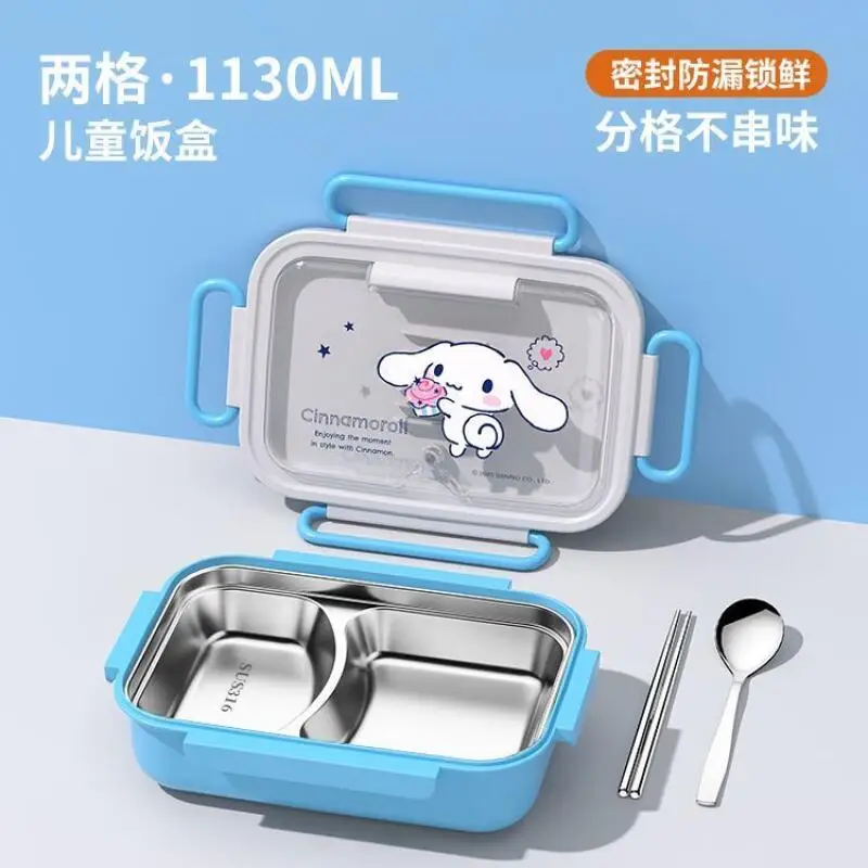 سانريو علب الاغذية مرحبا كيتي كورومي سينامورول معزول علب الاغذية أنيمي الكرتون طالب الطفل الحرم الجامعي داخلي في الهواء الطلق المحمولة