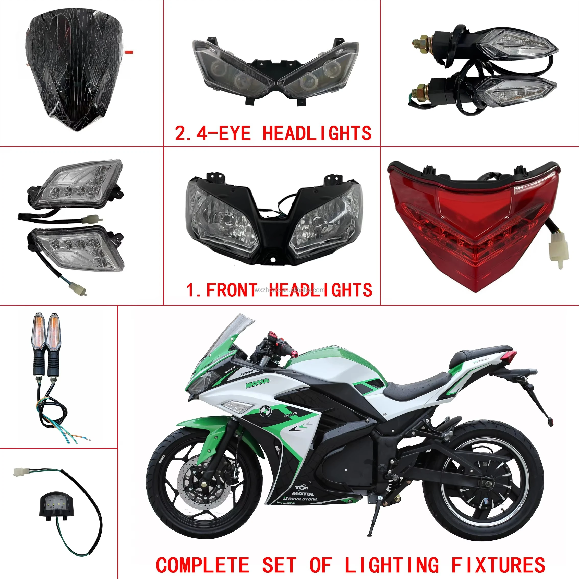 Vendita calda R3/Horizon/Piccolo Ninja Moto Off-Road Buggy Body Kit Accessori per parti carenatura moto in plastica