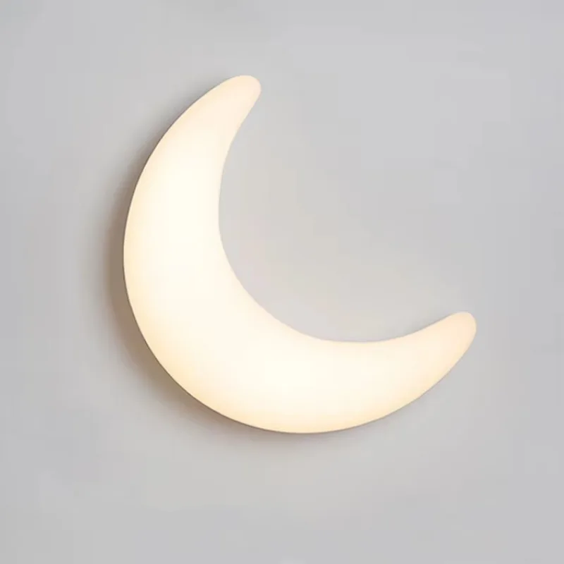 Cream Wind Simple Emitting Diode Dimming Bedroom Study Decoration Moon Ceiling Light