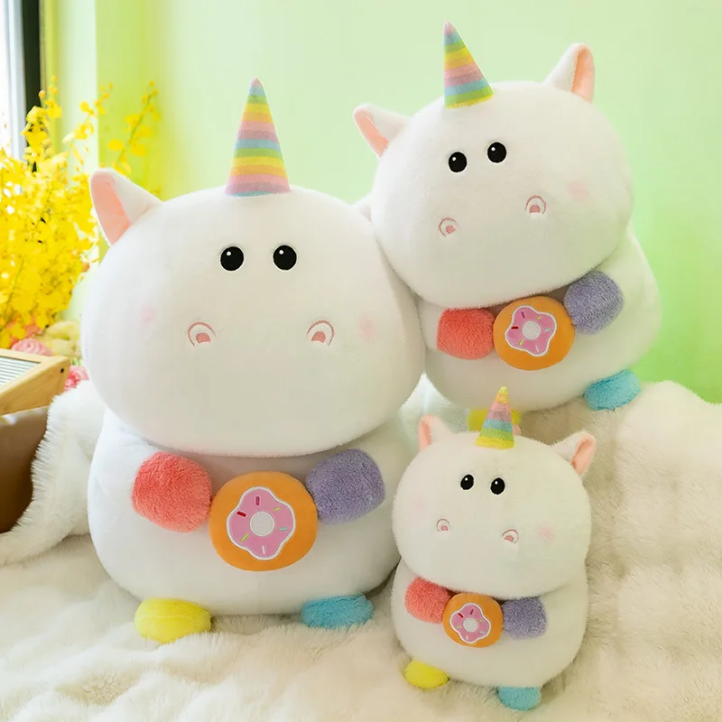 

27 см Miniso Kawaii креативный единорог плюшевые мягкие игрушки-подушки кукла милая плюшевая игрушка кукла-единорог на день рождения девушка друг подарки