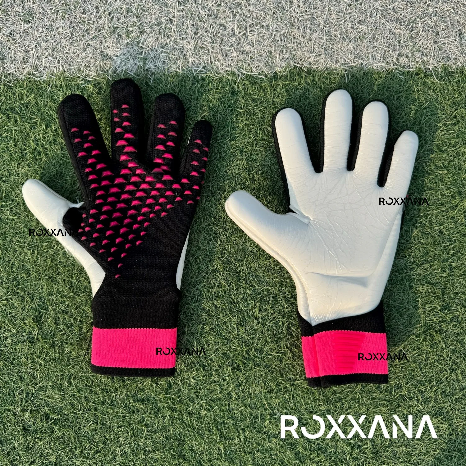 ROXXANA Adult Youth Soccer Goalkeepers High Performance Professional Protective Game Training Full Latex Anti-Slip Wear Gloves