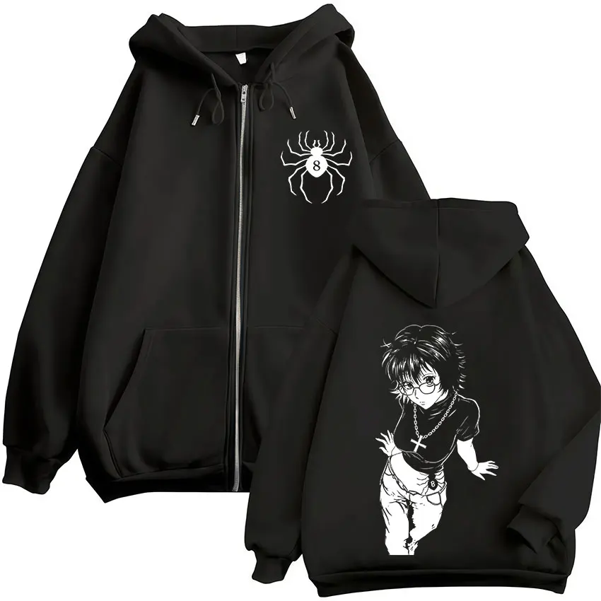 Anime Hunter X Hunter Shizuku Phantom Troupe Zipper Hoodies Men's Women Clothing Casual Zip Up Hooded Sweatshirts Jackets Coat