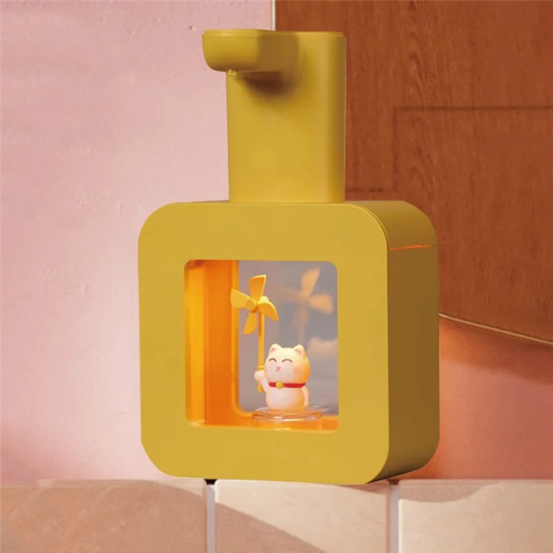 

A27F-400Ml Automatic Soap Dispenser New Cute Pet Contact USB Charging Liquid Dispensers Wash Handtizer