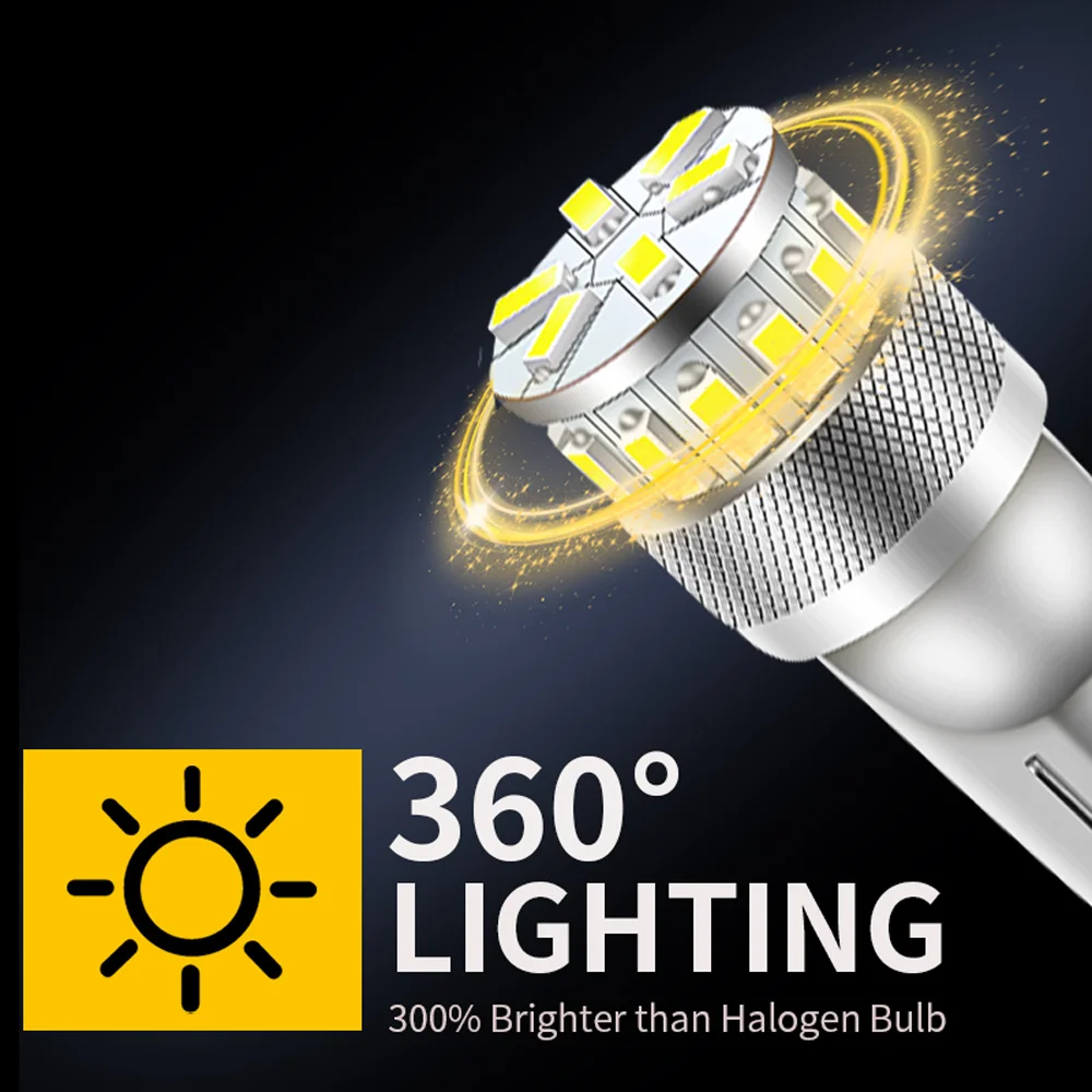2Pcs 18smd T10 LED Clearance Light for Mini Cooper F55 Clubman F54 Paceman R61 Convertible F57 Roadster T10 W5W Bulb 194 168