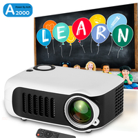 A2000 MINI Projector 3D LED Portable Projectors Home Cinema Theater Smart TV Children's Education Projector birthday gift
