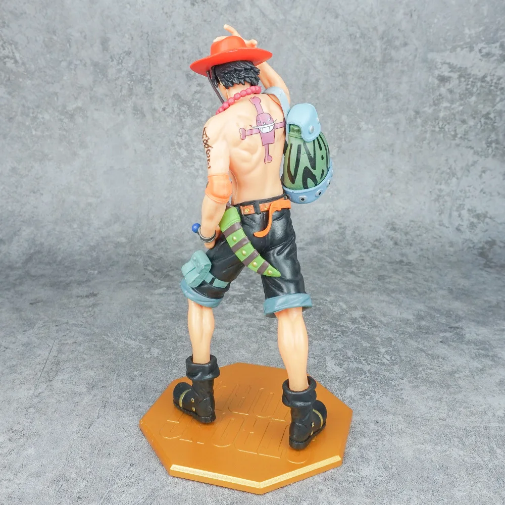 New Figure One Piece DX10th Anniversary Fire Fist Escal D Ace Luffy Brother Toys Japan Anime Collectible Figurines PVC Model Toy