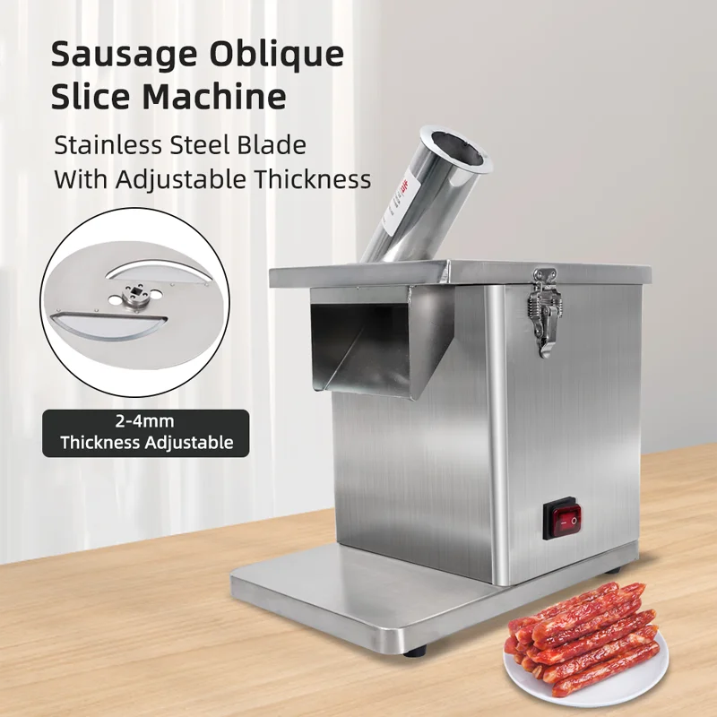 Automatic Household Fruit and Vegetable Slicer Practical Sausage Cutting Machine for Home Use Restaurant Commercial Industrial