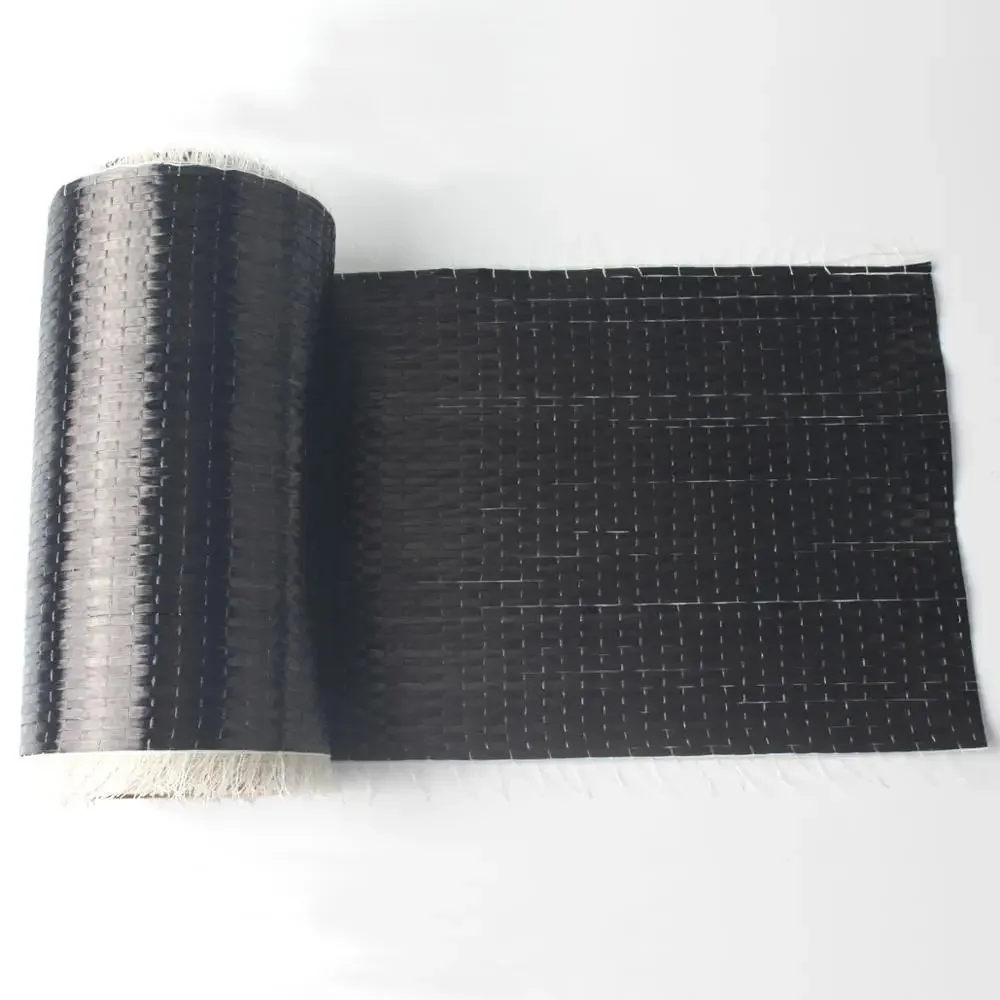 Carbon Fiber 12K Unidirectional Fabric 200g/m2 Carbon Yarn Woven Interlayer Reinforcement Cloth 0.2m width