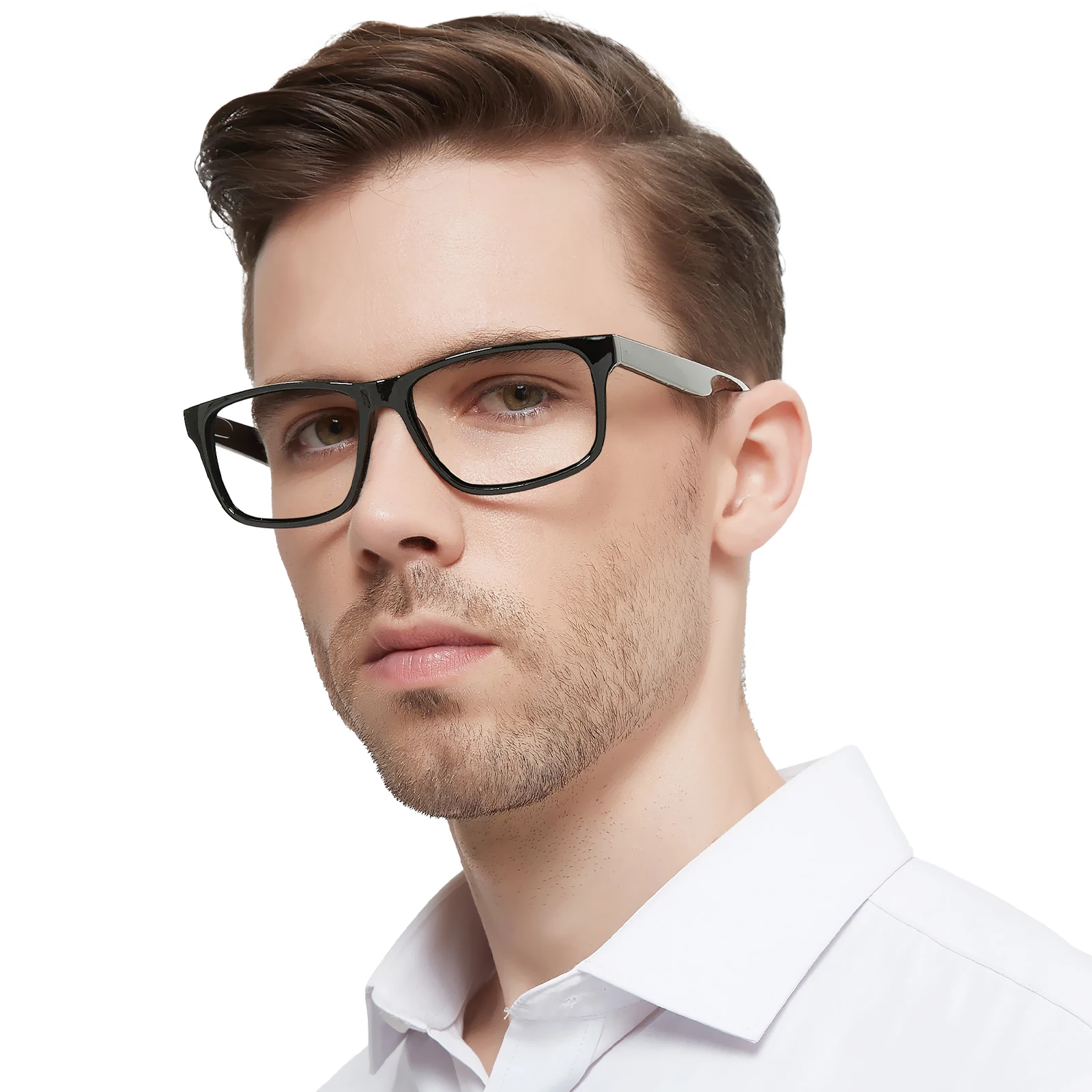 Reading Glasses For Men Rectangle Prescription Glasses Frame Presbyopia Eyeglasses Square Reading Glasses High Quality Readers